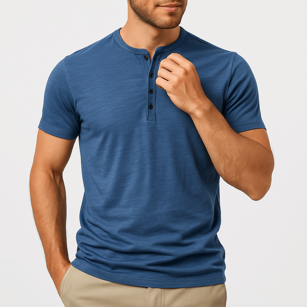 Cotton Henley Shirt
