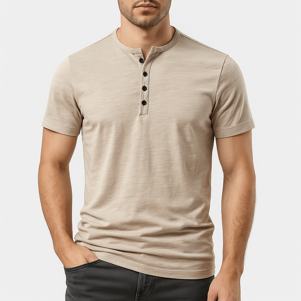 Cotton Henley Shirt