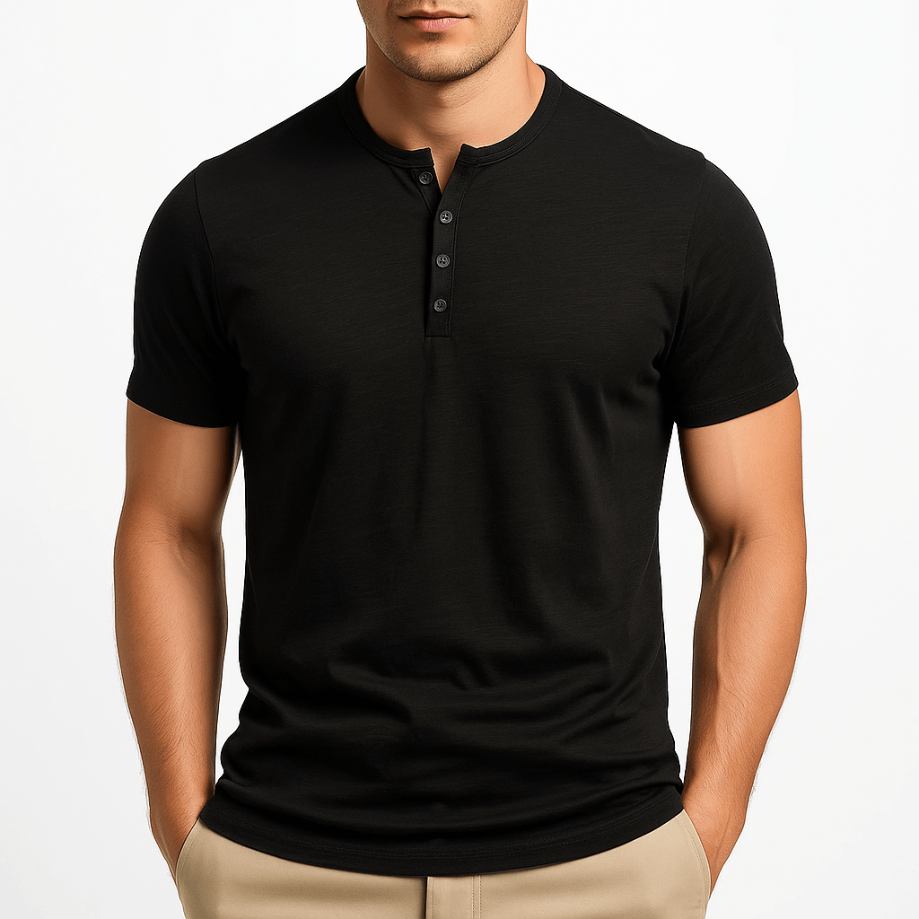 Cotton Henley Shirt