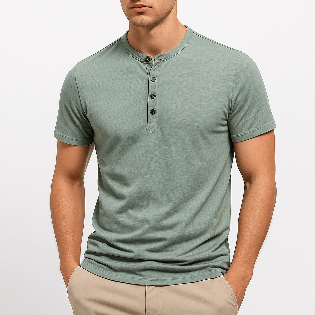 Cotton Henley Shirt