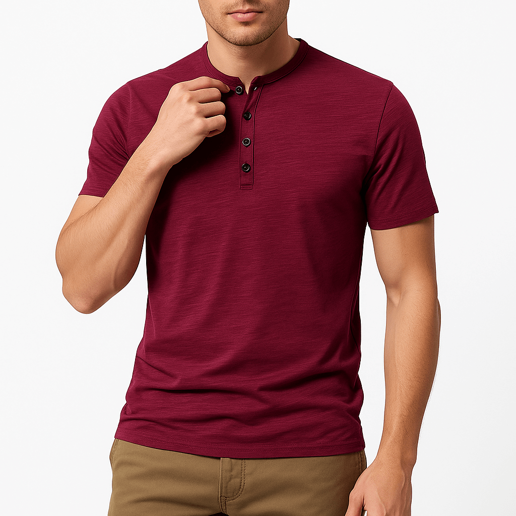 Cotton Henley Shirt