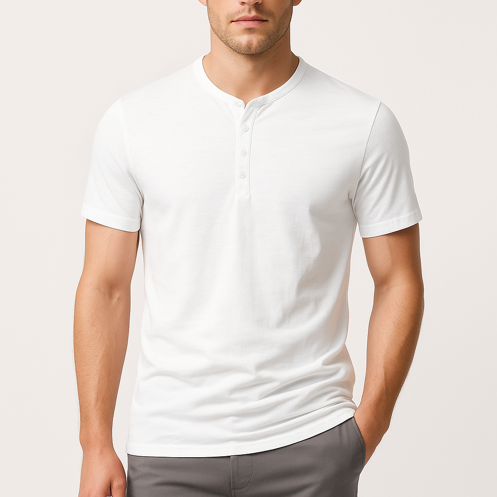 Cotton Henley Shirt