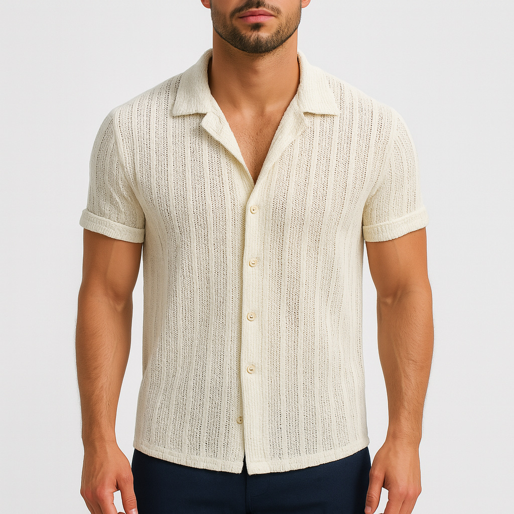 GStriped Summer Button-Down Shir