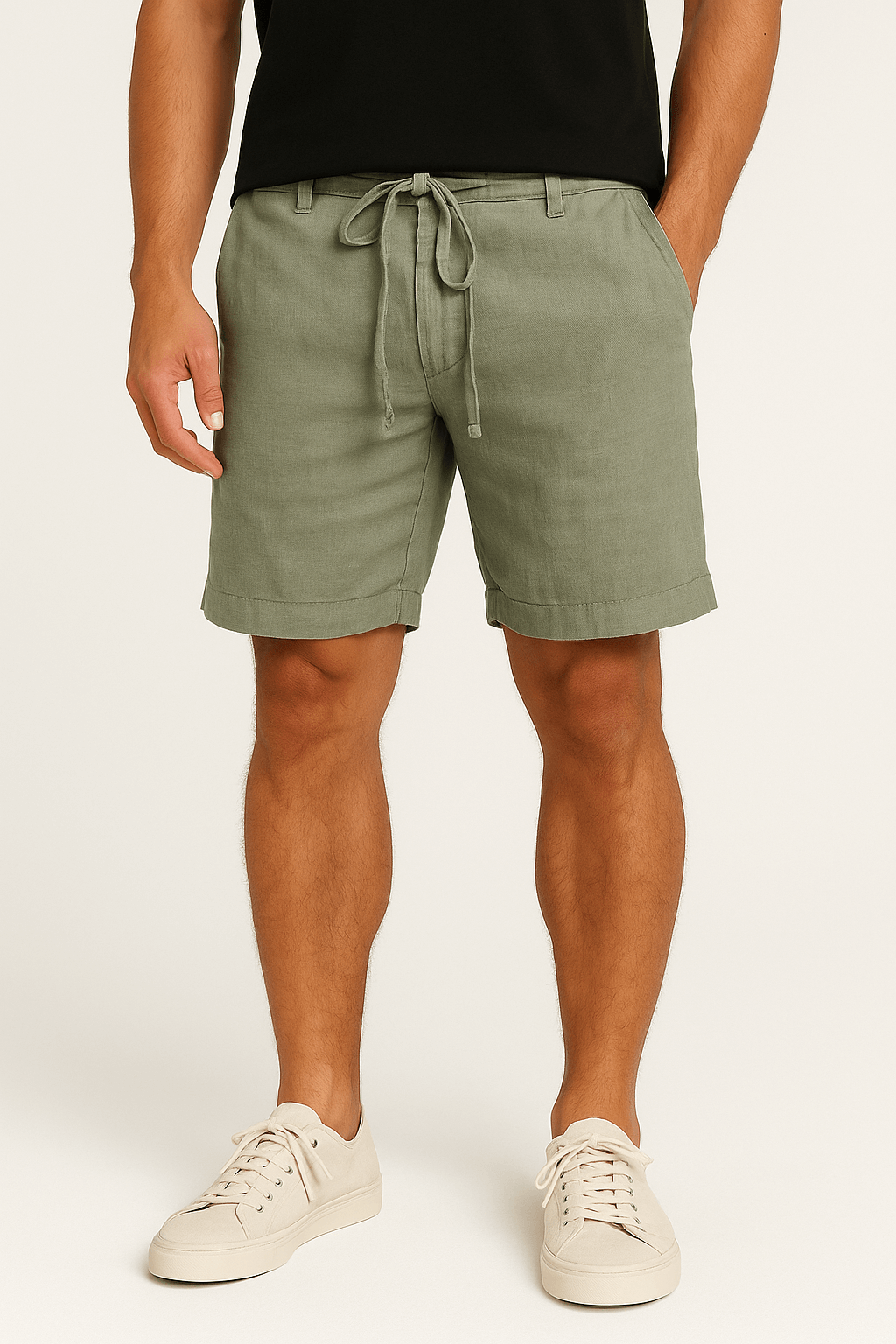 LumiNovi | Linen Shorts Summer Fit