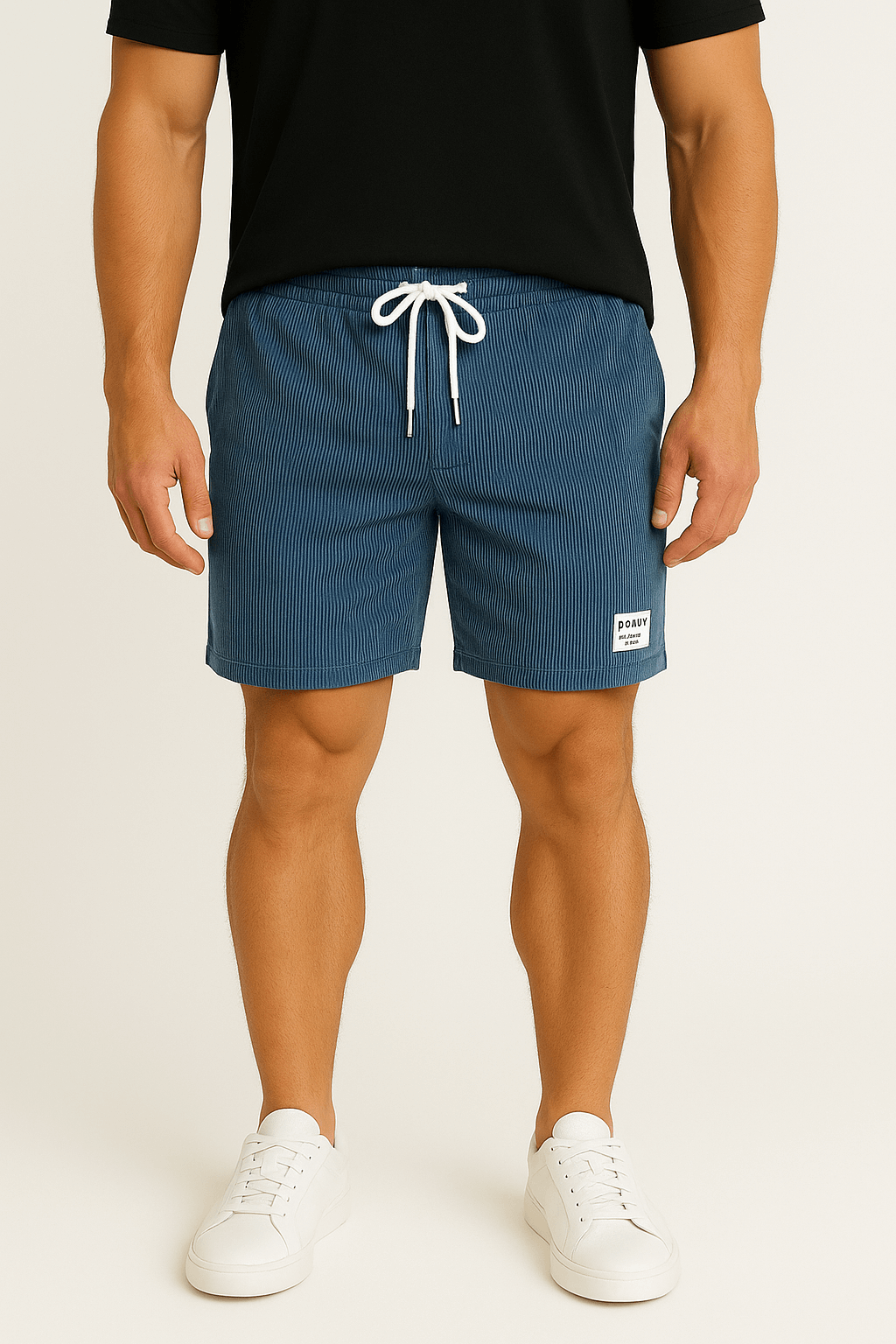Luminovi | Cotton Drawstring Shorts