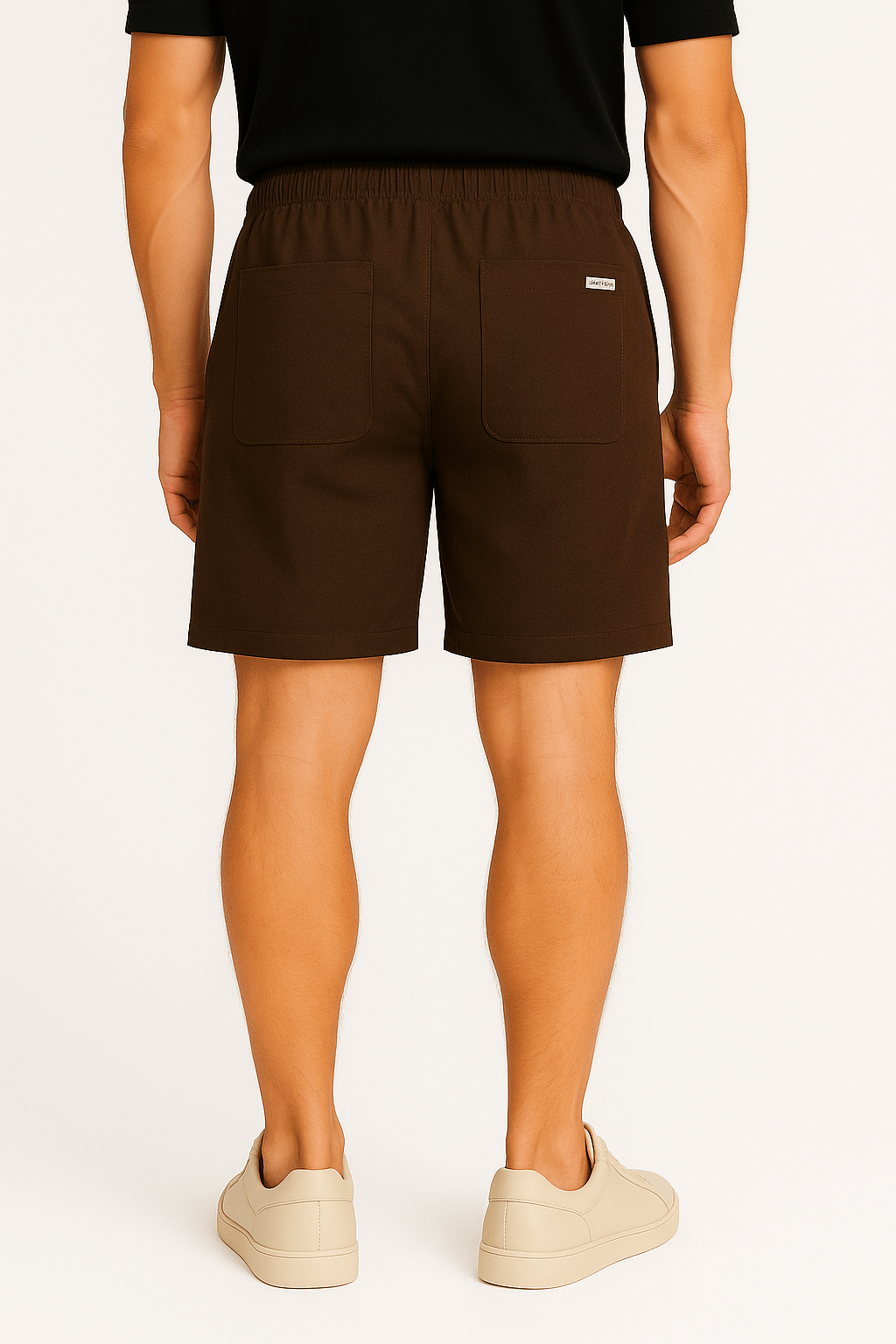 Luminovi | Linen Blend Shorts – Chocolate