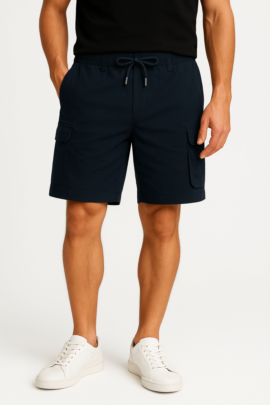 Luminovi | Navy Tech Shorts