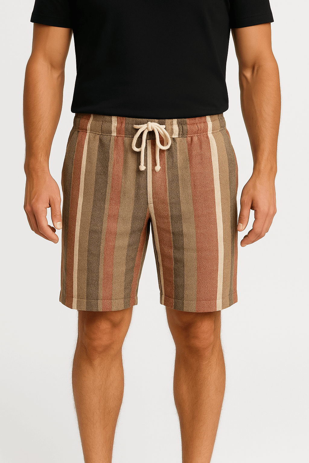 Luminovi | Tailored Stripe Shorts